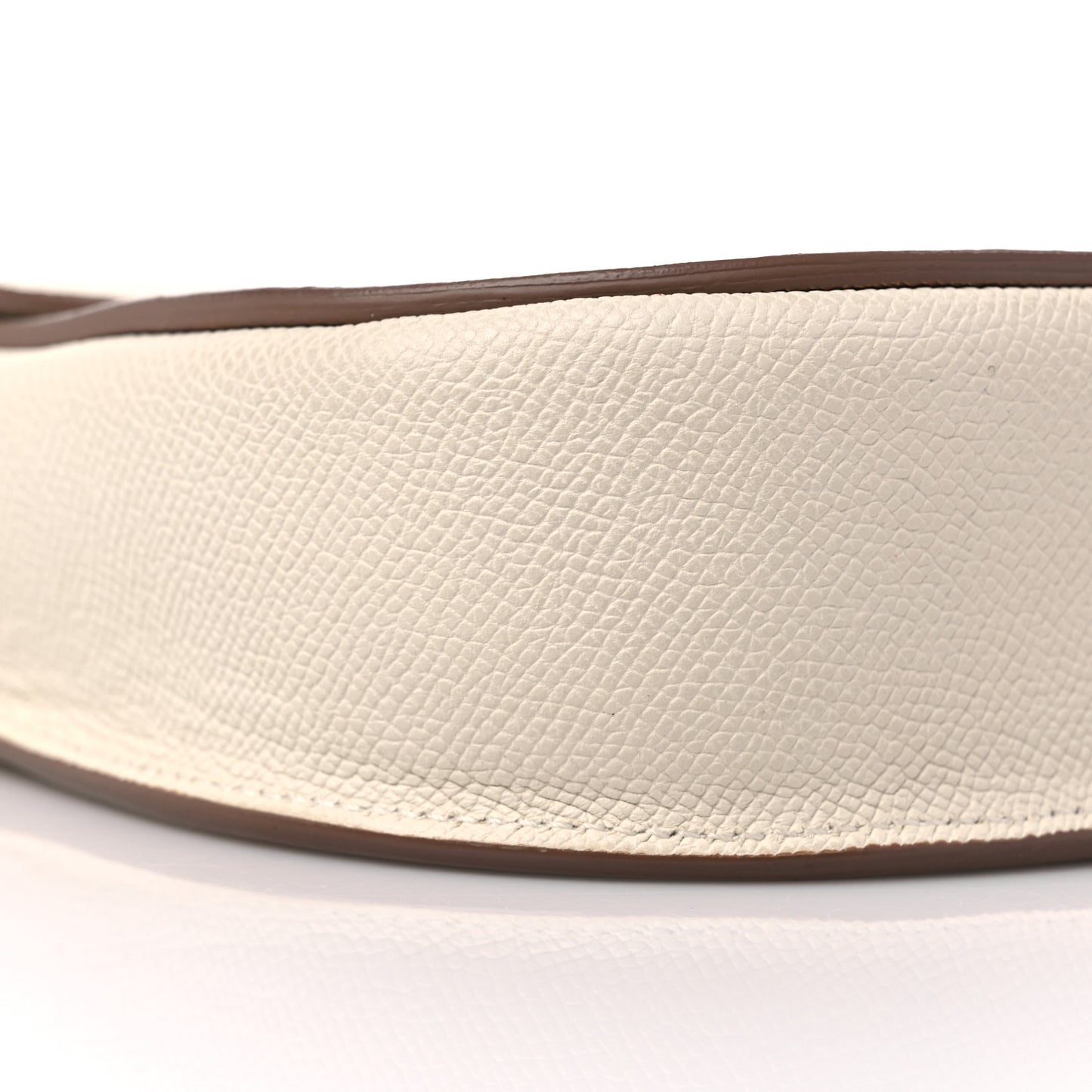 Grained Calfskin Small Trotteur White