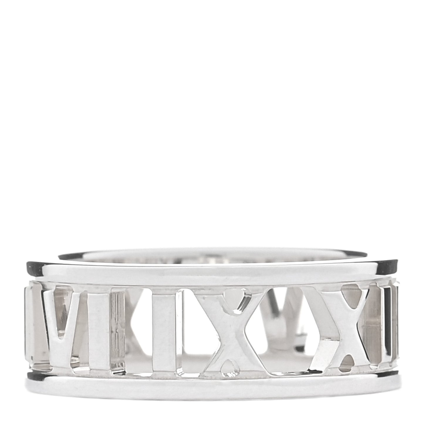 Sterling Silver Wide Atlas Open Ring  49 5