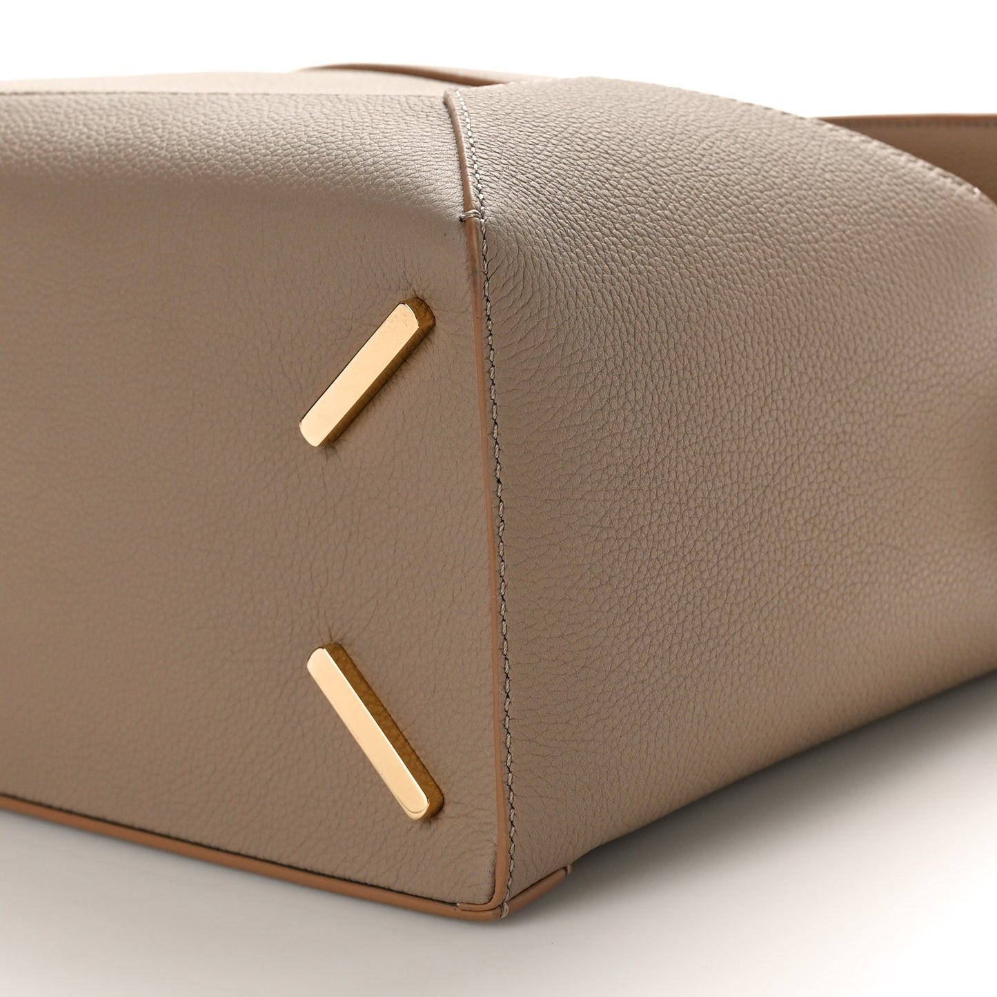 Soft Grained Calfskin Medium Puzzle Edge Bag Sand