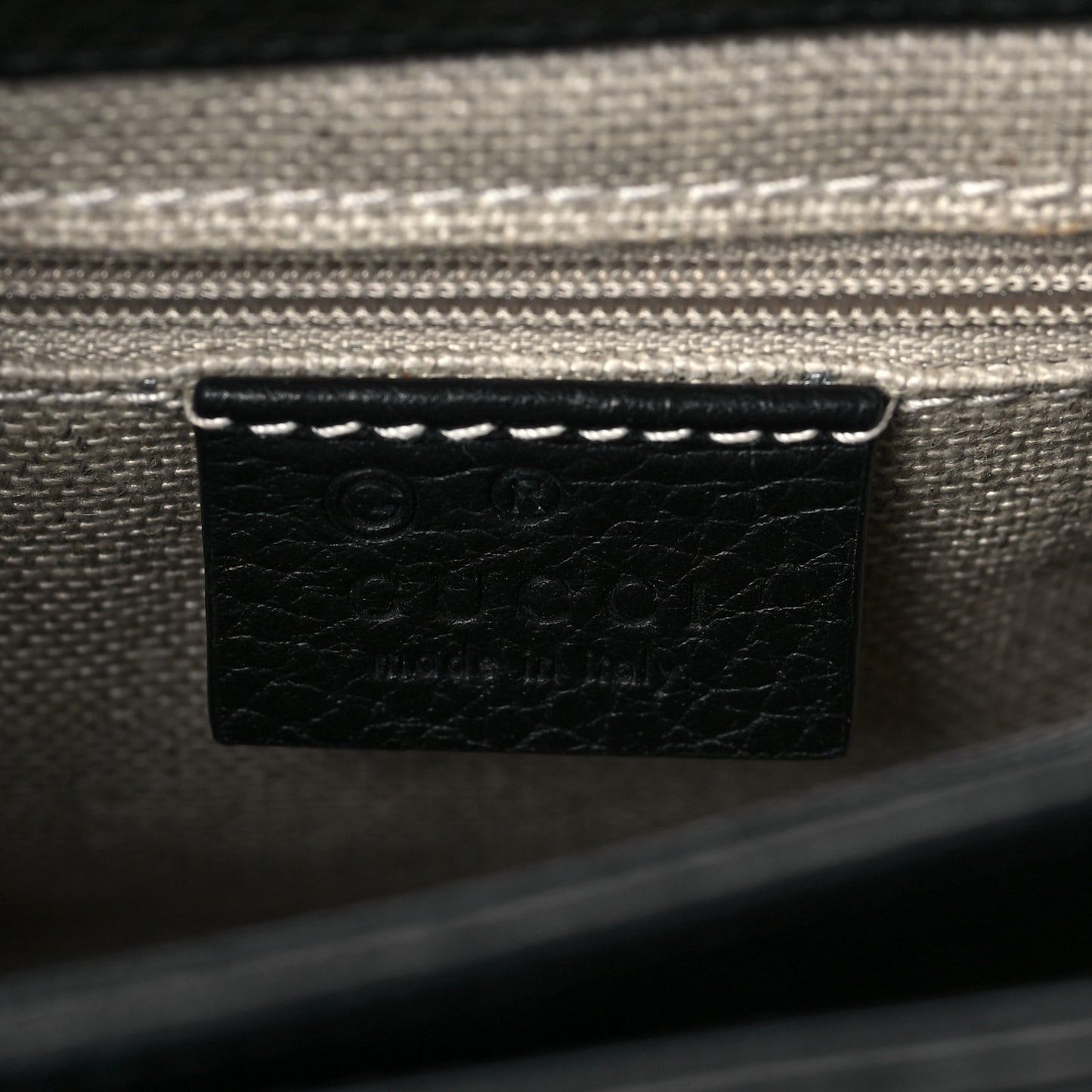 Dollar Calfskin Interlocking G Crossbody Bag Black