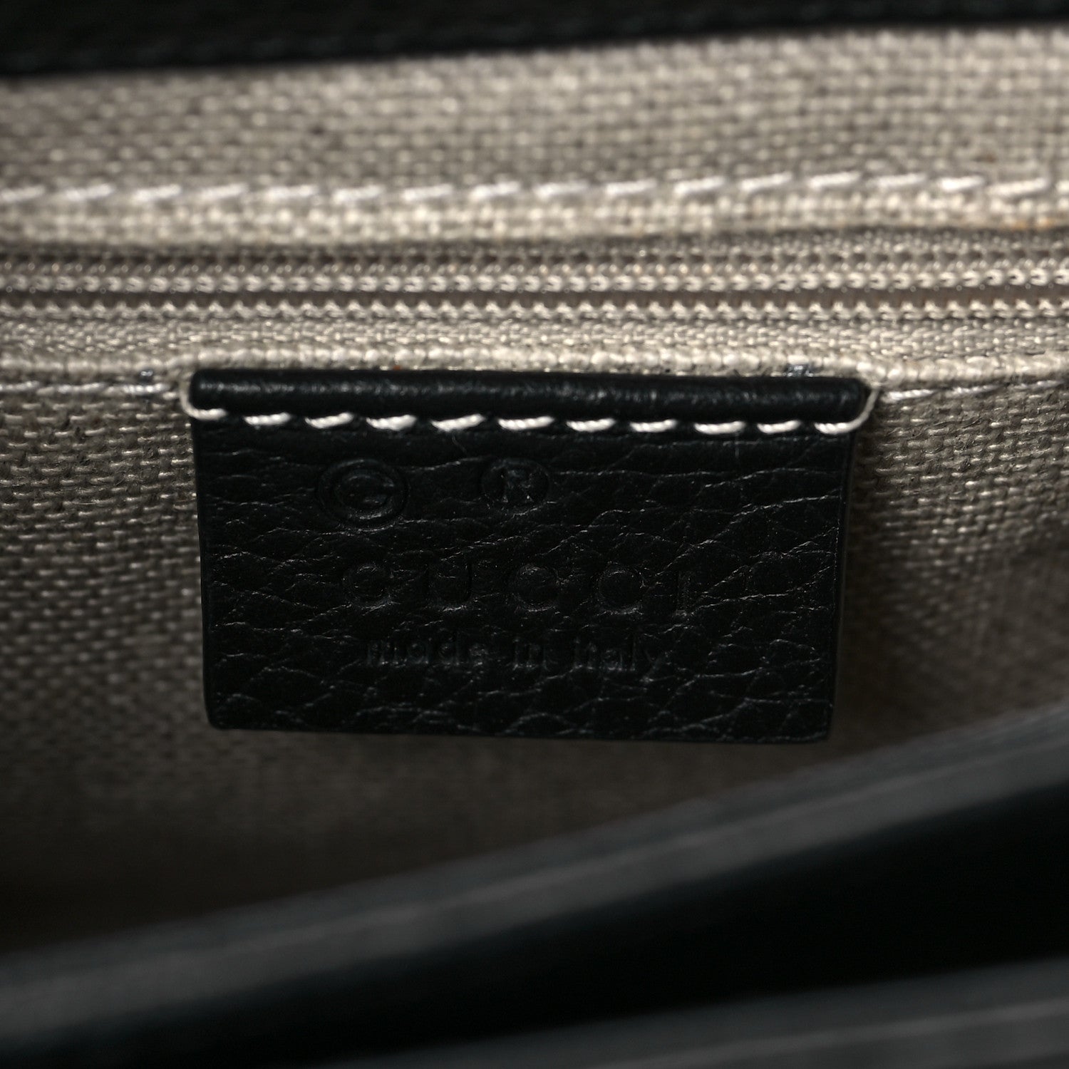 Gucci Dollar Calfskin Interlocking G Crossbody Bag Black 6 of 9