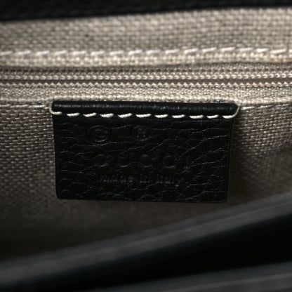Gucci Dollar Calfskin Interlocking G Crossbody Bag Black 6 of 9