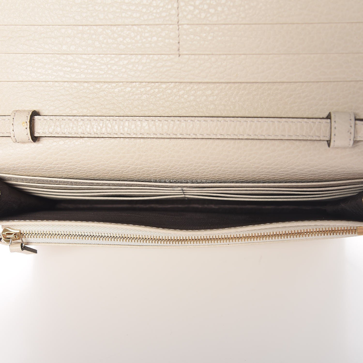 Gucci Dollar Calfskin Mini Swing Wallet Bag Mystic White 5 of 9