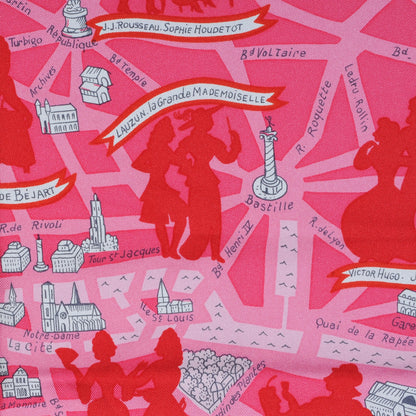 Hermes Silk Les Amoureux de Paris Scarf 90 5 of 6