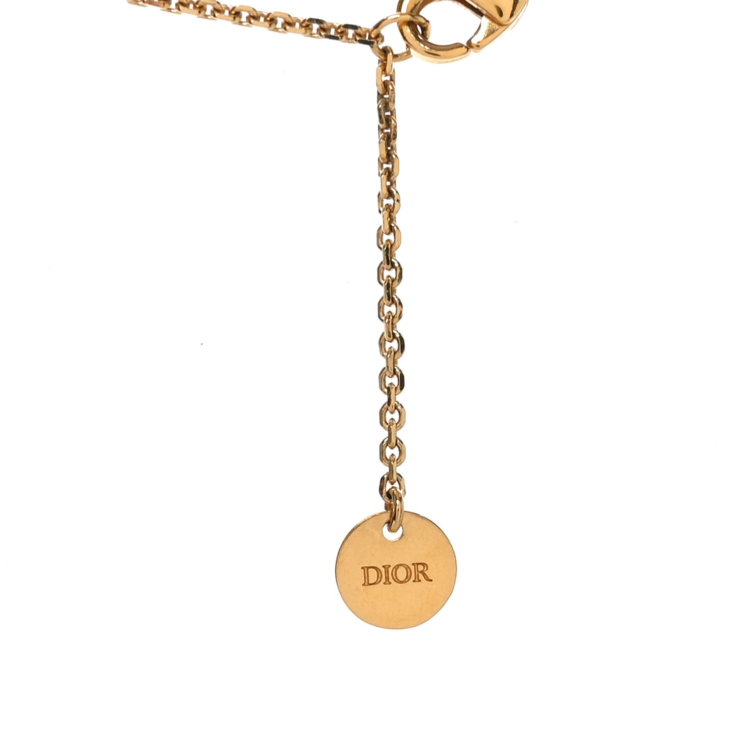 Metal Crystal Pearl Clair D Lune Necklace Gold