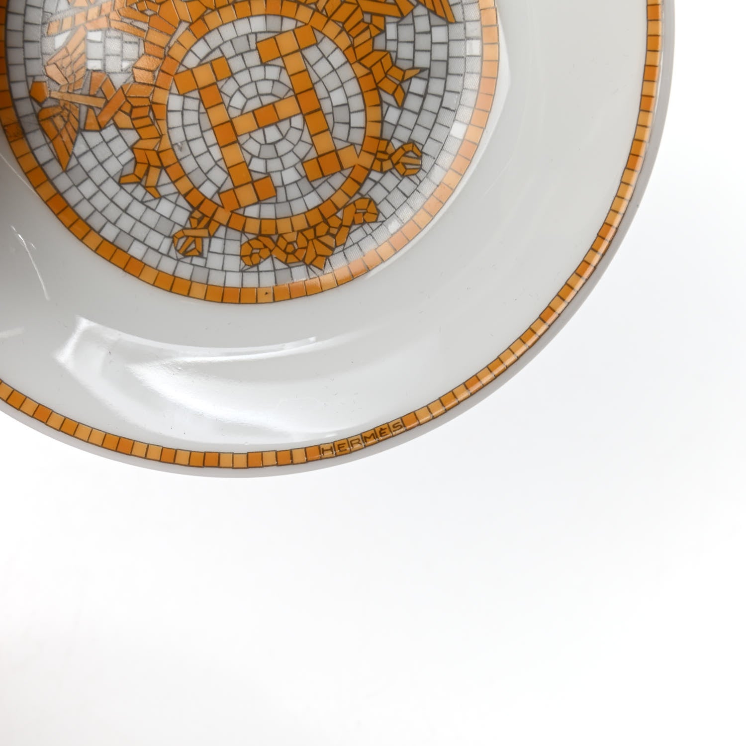 Hermes Porcelain Mosaique au 24 Soy Dish 6 of 7