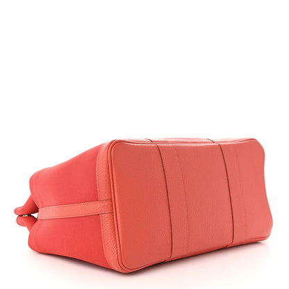Hermes Toile Militaire Vache Country Garden Party Pockets 36 MM Rouge Tomate Capucine 4 of 15