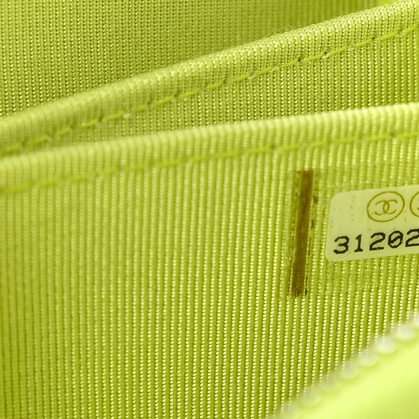 Lambskin Quilted Zip Around Coin Purse Wallet Neon Yellow