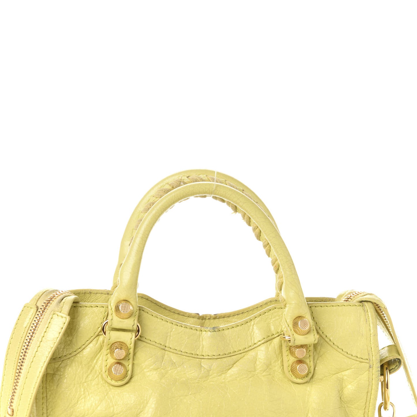 Agneau Giant 12 Gold Hardware Mini City Jaune Citronnade