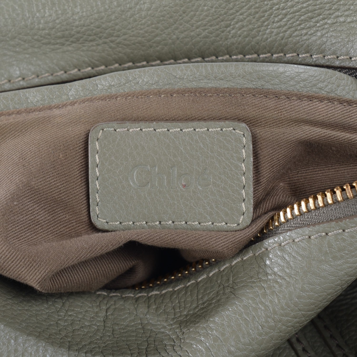 Chloe Calfskin Small Marcie Satchel Baobab Green 6 of 10