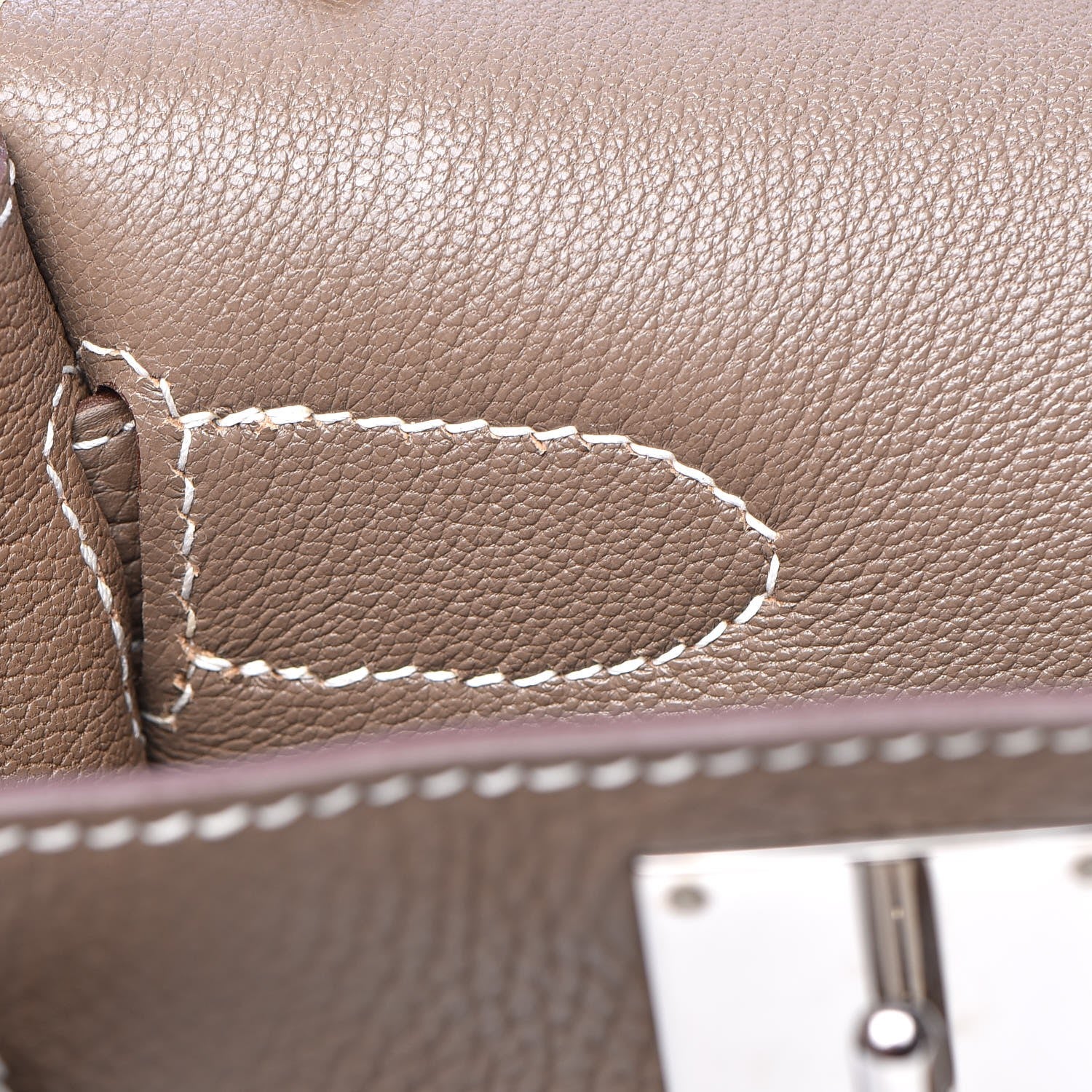 Hermes Taurillon Clemence Jypsiere 34 Etoupe 15 of 28