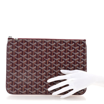 Goyard Goyardine Senat Pochette MM Burgundy 2 of 8