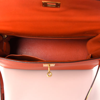 Hermes Epsom Kelly Sellier 32 Feu 15 of 47