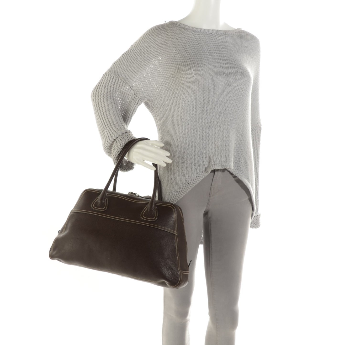 Vitello Daino Frame Bowler Caffe