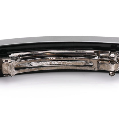 Chanel Resin Chain CC Hair Clip Barrette Black Pink 4 of 8