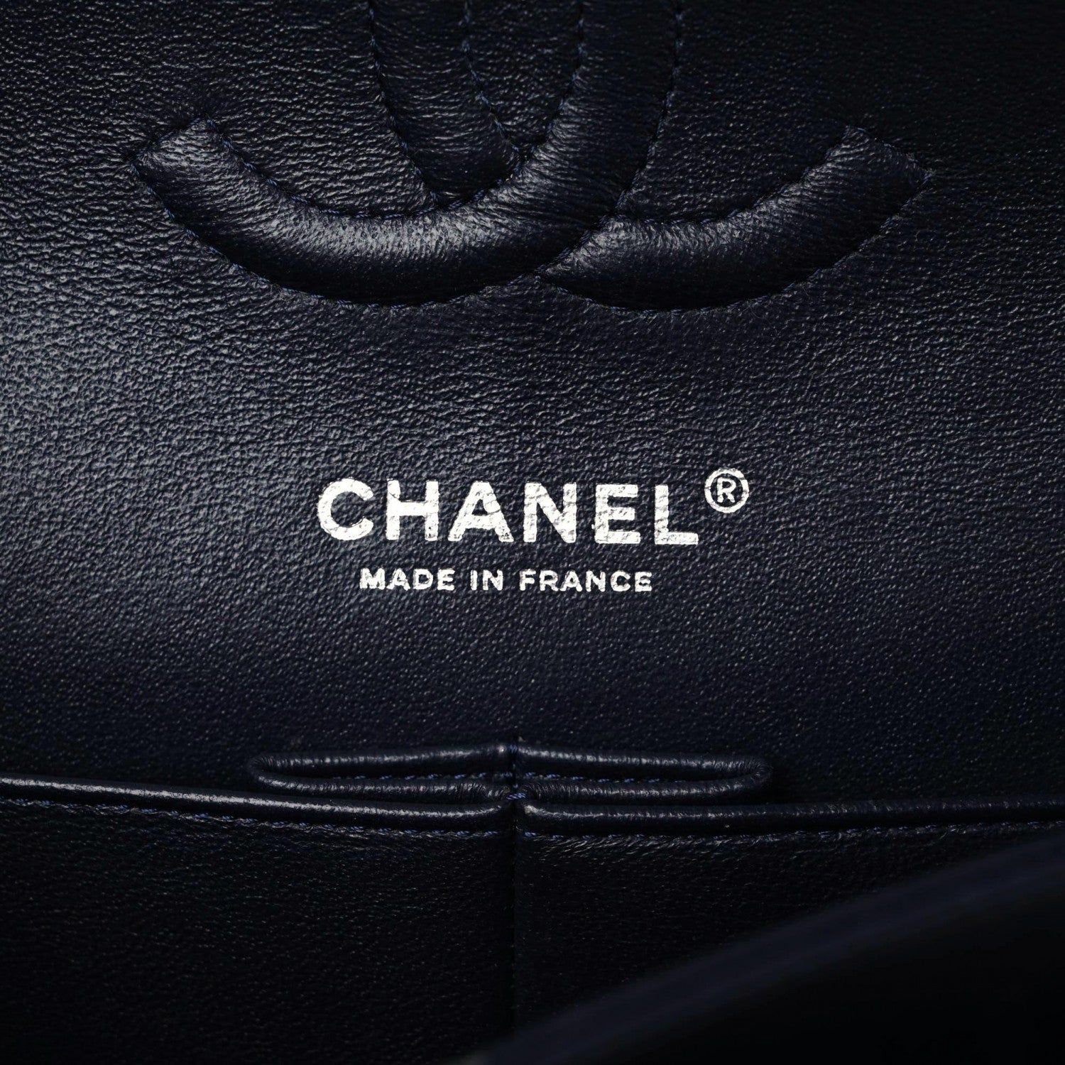 Chanel Lambskin Quilted Medium Double Flap Navy 5 of 12