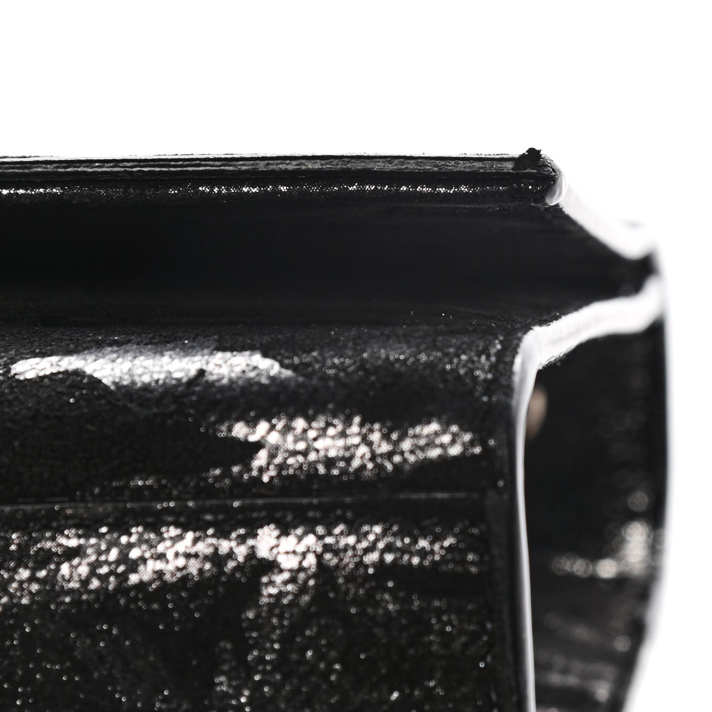 Metallic Fabric Camouflage Medium Classic Monogram Kate Tassel Satchel Black