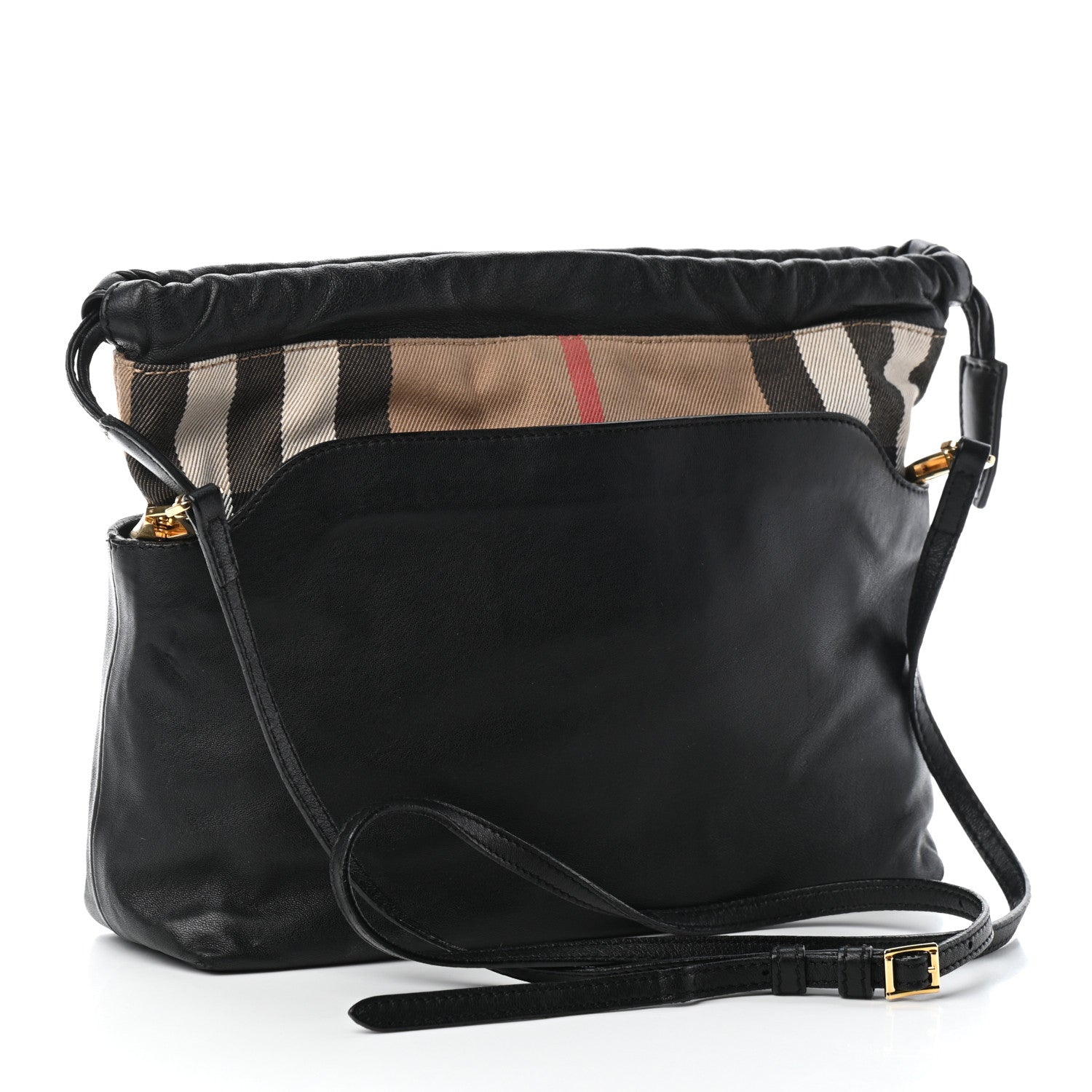 Burberry Calfskin House Check Little Crush Black 3 of 9