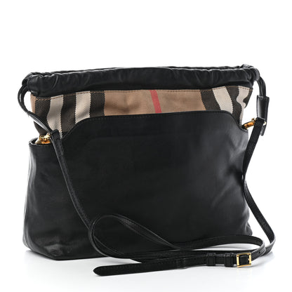 Burberry Calfskin House Check Little Crush Black 3 of 9