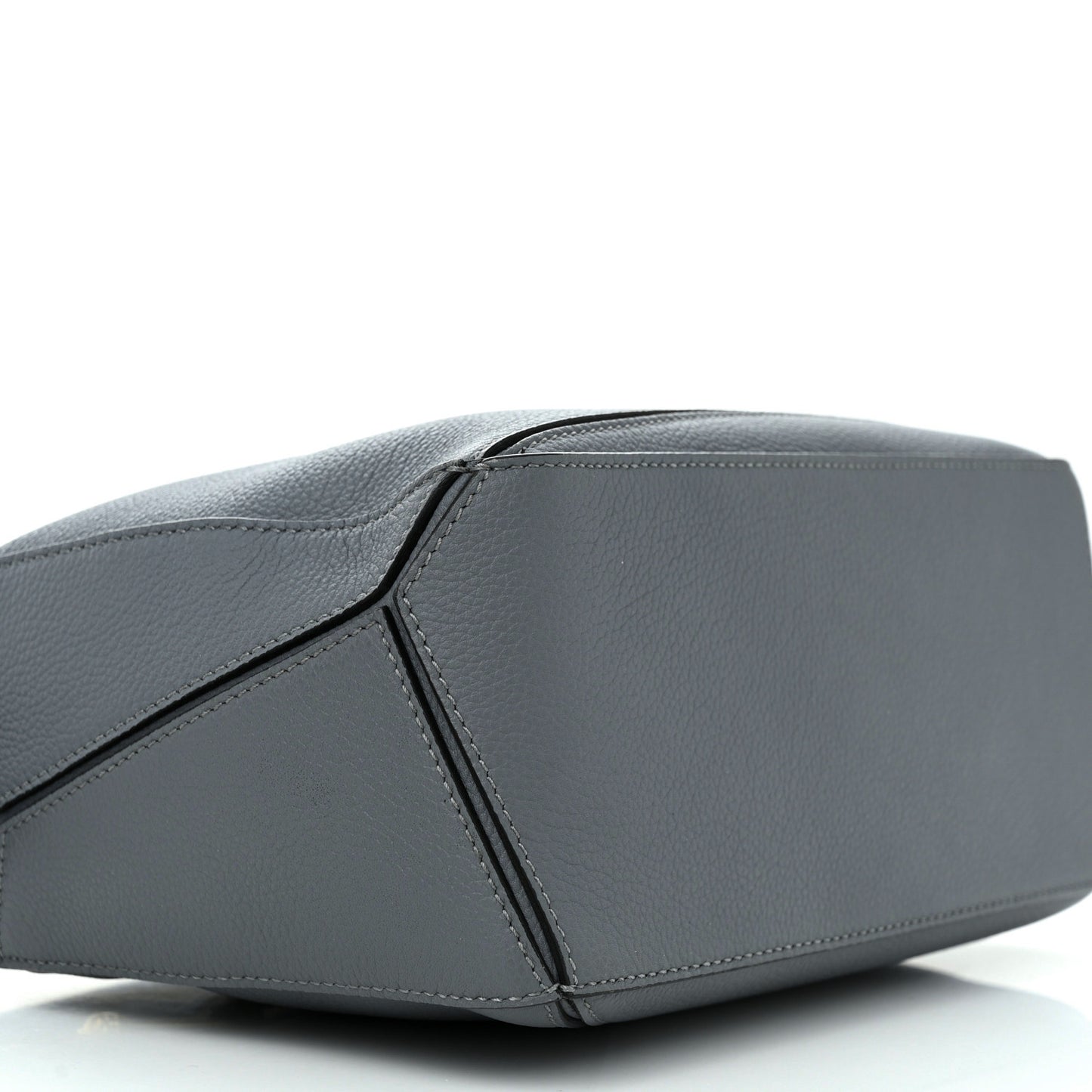 Calfskin Small Puzzle Bag Asphalt Grey