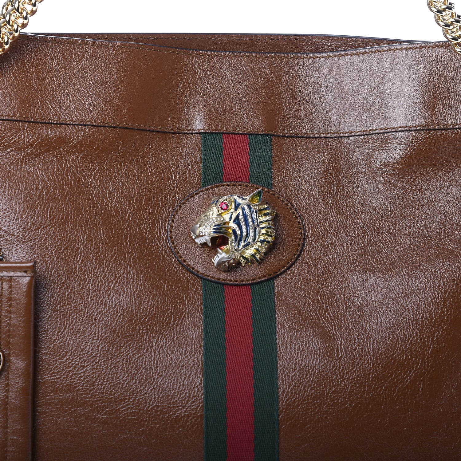 Gucci Calfskin Large Rajah Chain Tote Cuir 11 of 11