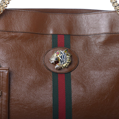 Gucci Calfskin Large Rajah Chain Tote Cuir 11 of 11