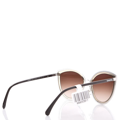 Chanel Metal Cat Eye Sunglasses 4222 Gold 4 of 8