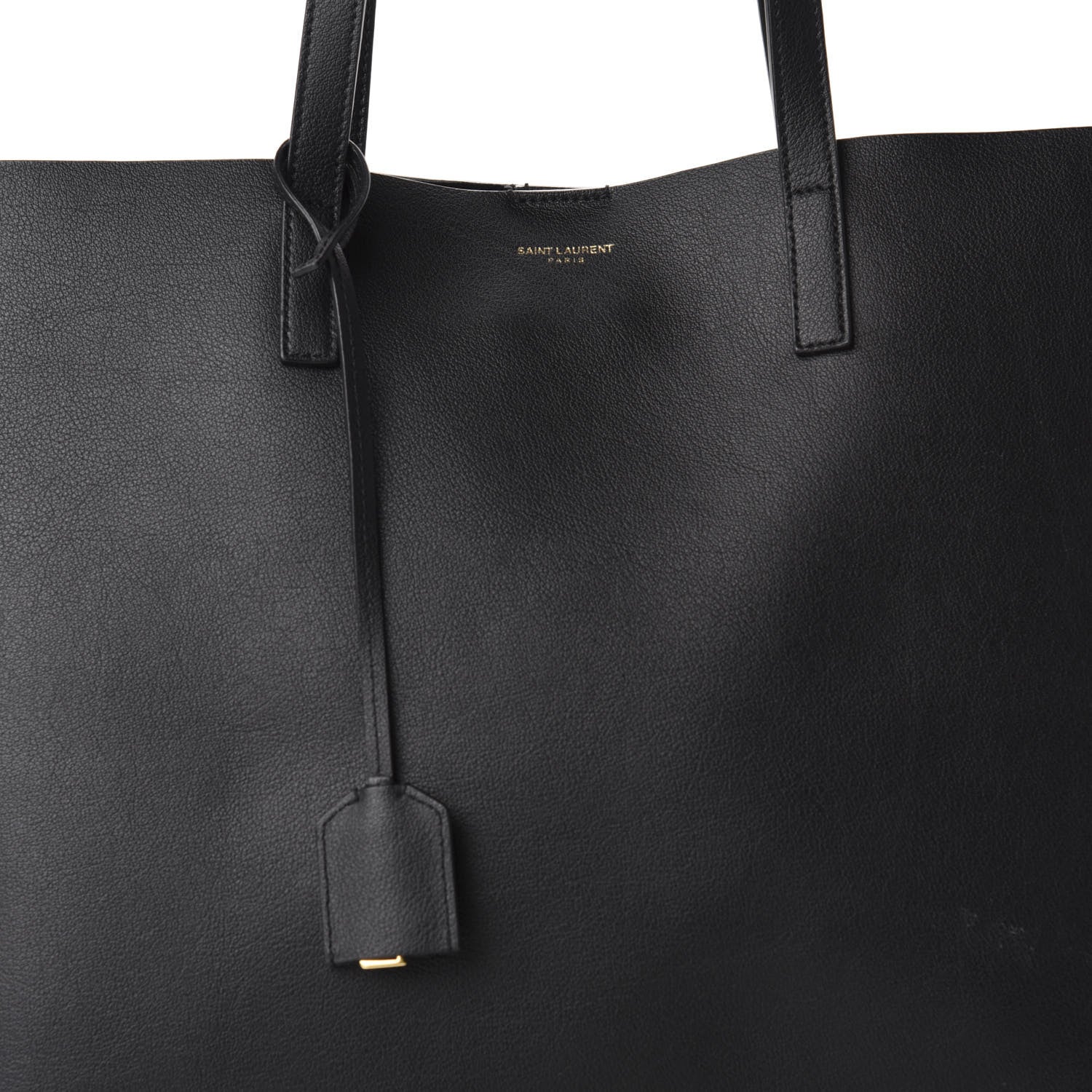 Saint Laurent Calfskin Large Shopping Tote Black 11 of 11