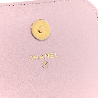 Chanel Lambskin Quilted Pearl Phone Holder With Chain Pink 6 of 11