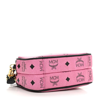 MCM Visetos Mini Camera Crossbody Bag Pink 4 of 12