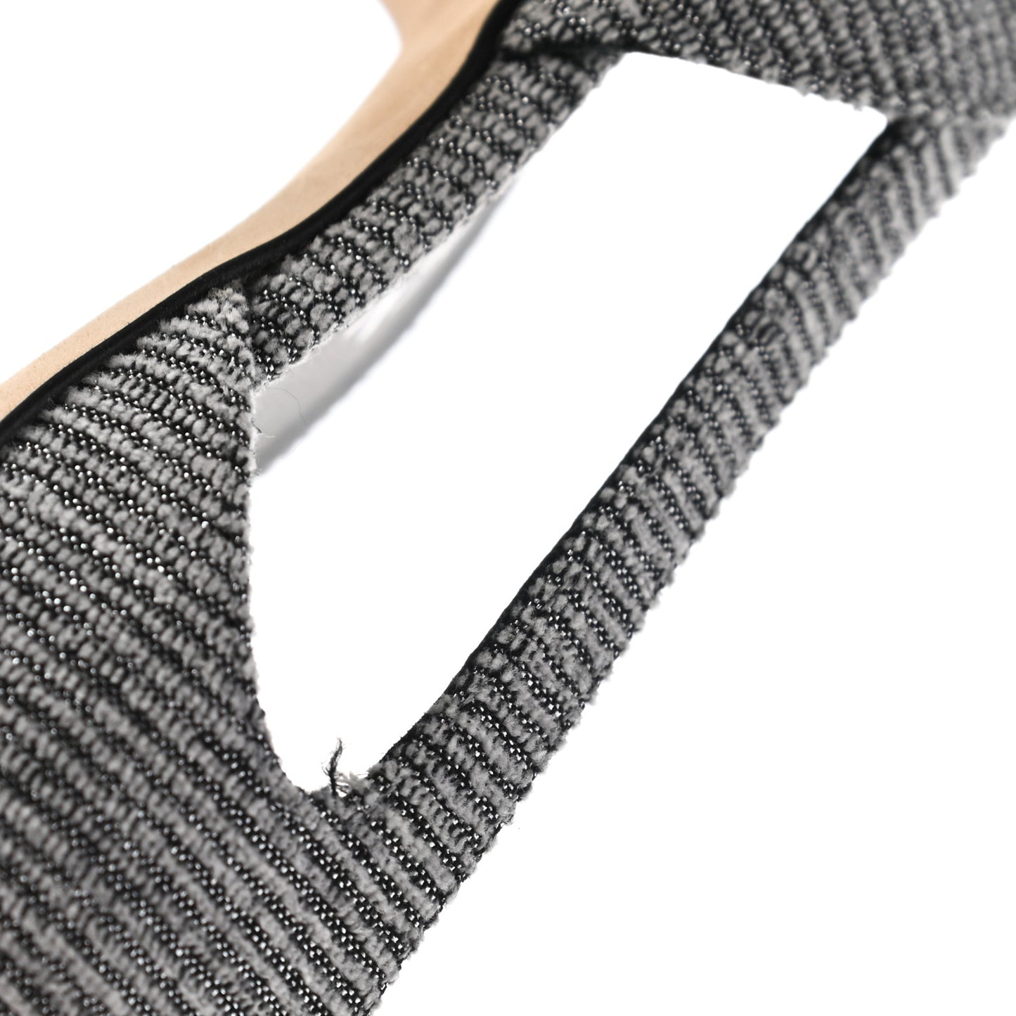 Tweed Cap Toe CC Slingback Pumps 39 Black Grey