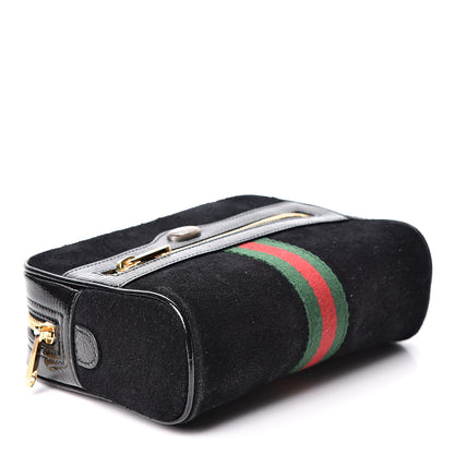 Gucci Suede Small Ophidia Belt Bag 85 34 Black 3 of 10