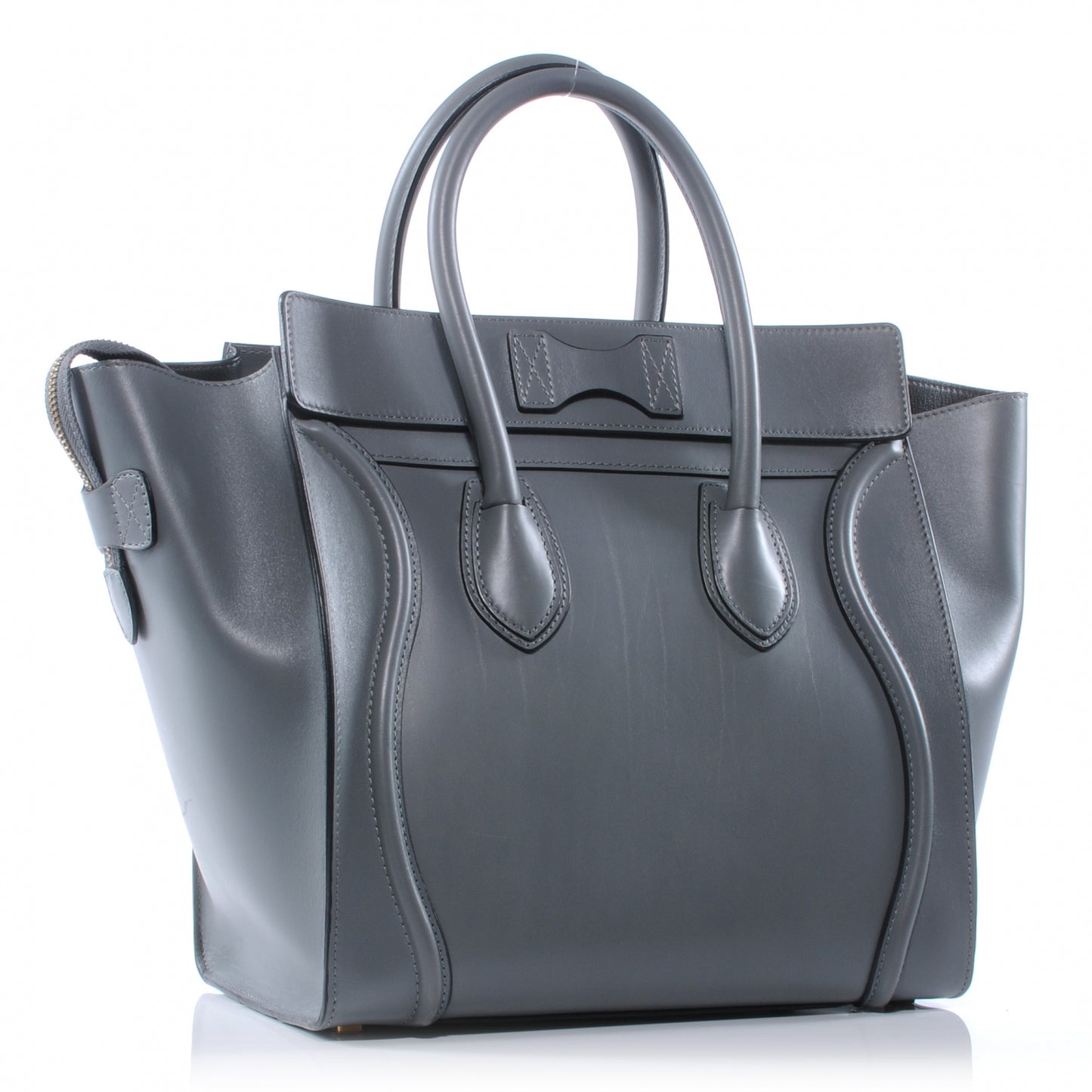 Palmelato Leather Mini Luggage Bag Grey