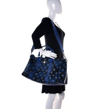 MCM Nylon Camo Dieter Munich Weekender Bag Blue 2 of 28