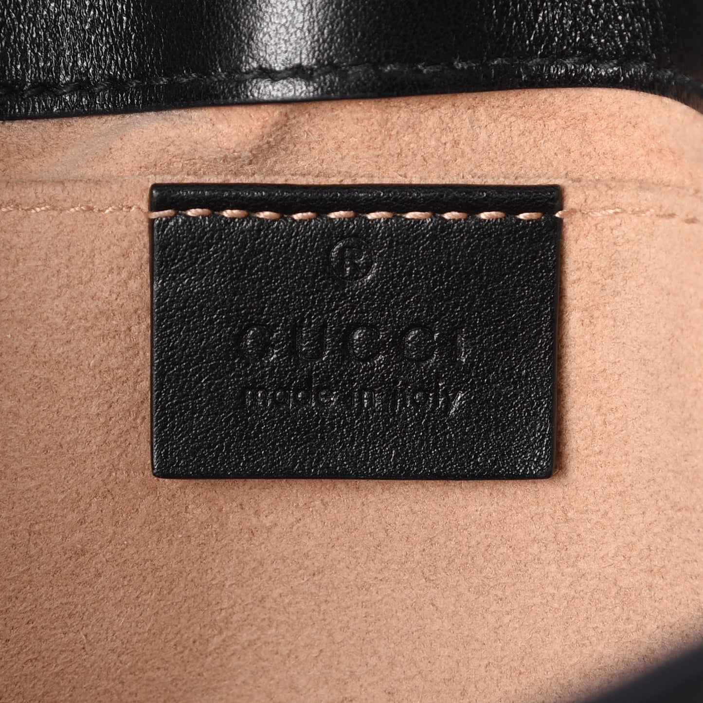 Calfskin Matelasse Mini GG Marmont Shoulder Bag Black