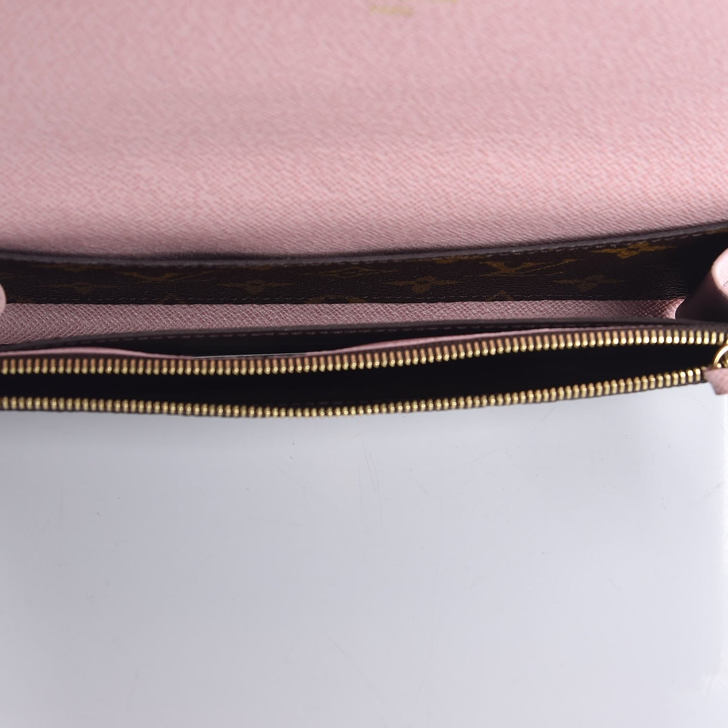 Monogram Emilie Wallet Rose Ballerine