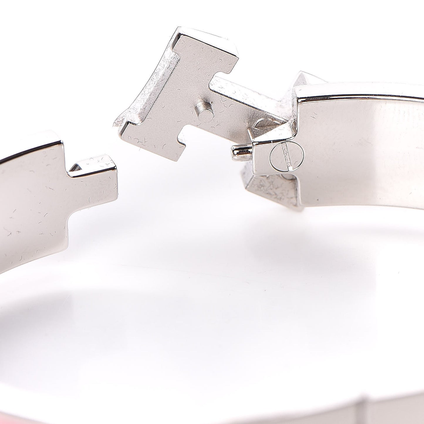 Enamel Narrow Clic Clac H Bracelet PM Rose Cassata