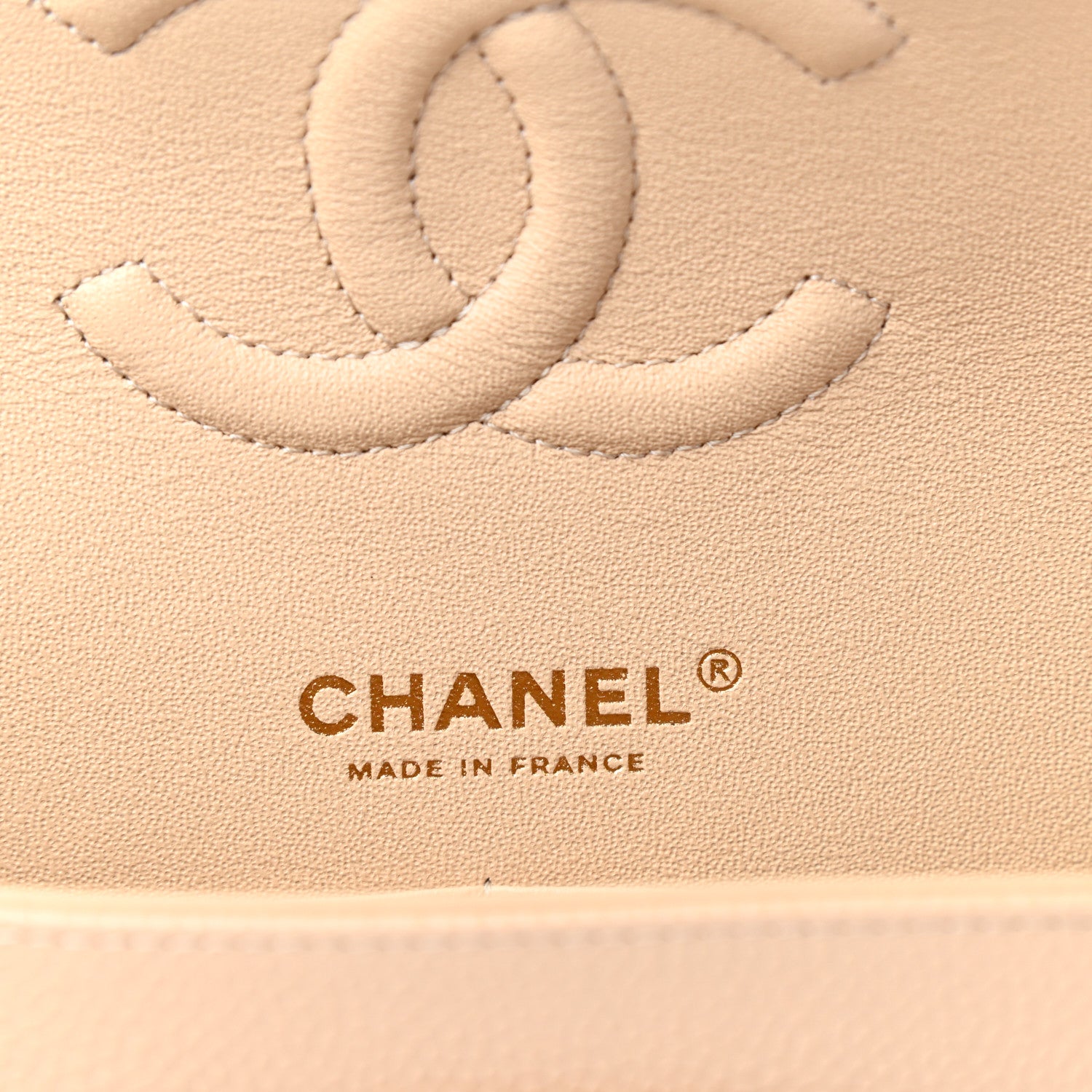 Chanel Caviar Quilted Medium Double Flap Beige 6 of 11