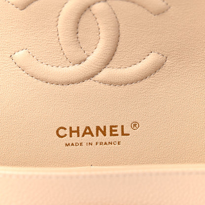 Chanel Caviar Quilted Medium Double Flap Beige 6 of 11