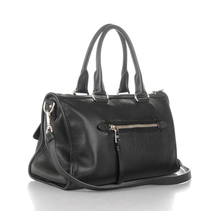 Prada Vitello Phenix Shopping Satchel Black 3 of 8