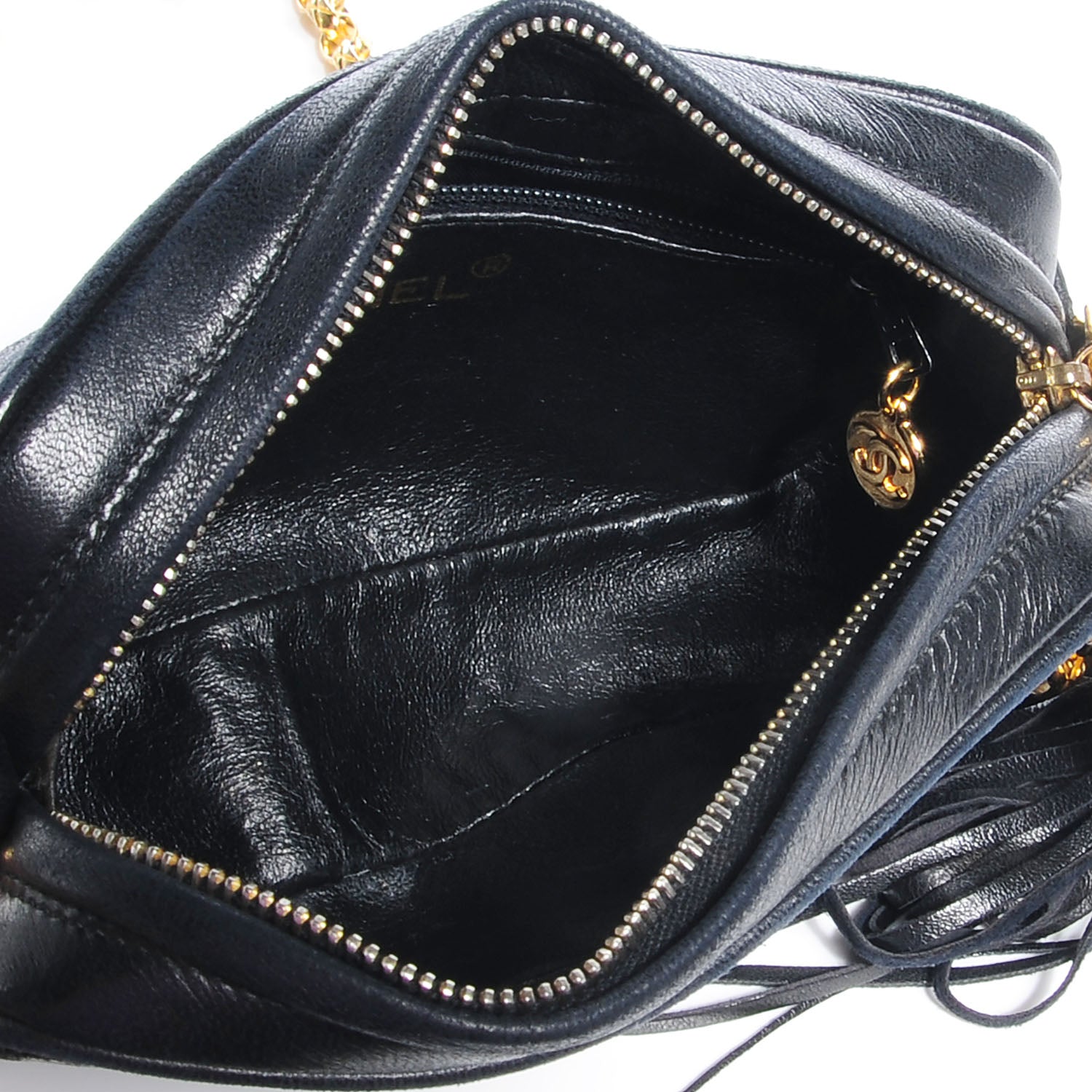 Chanel Lambskin Small Tassel Camera Case Black 5 of 8