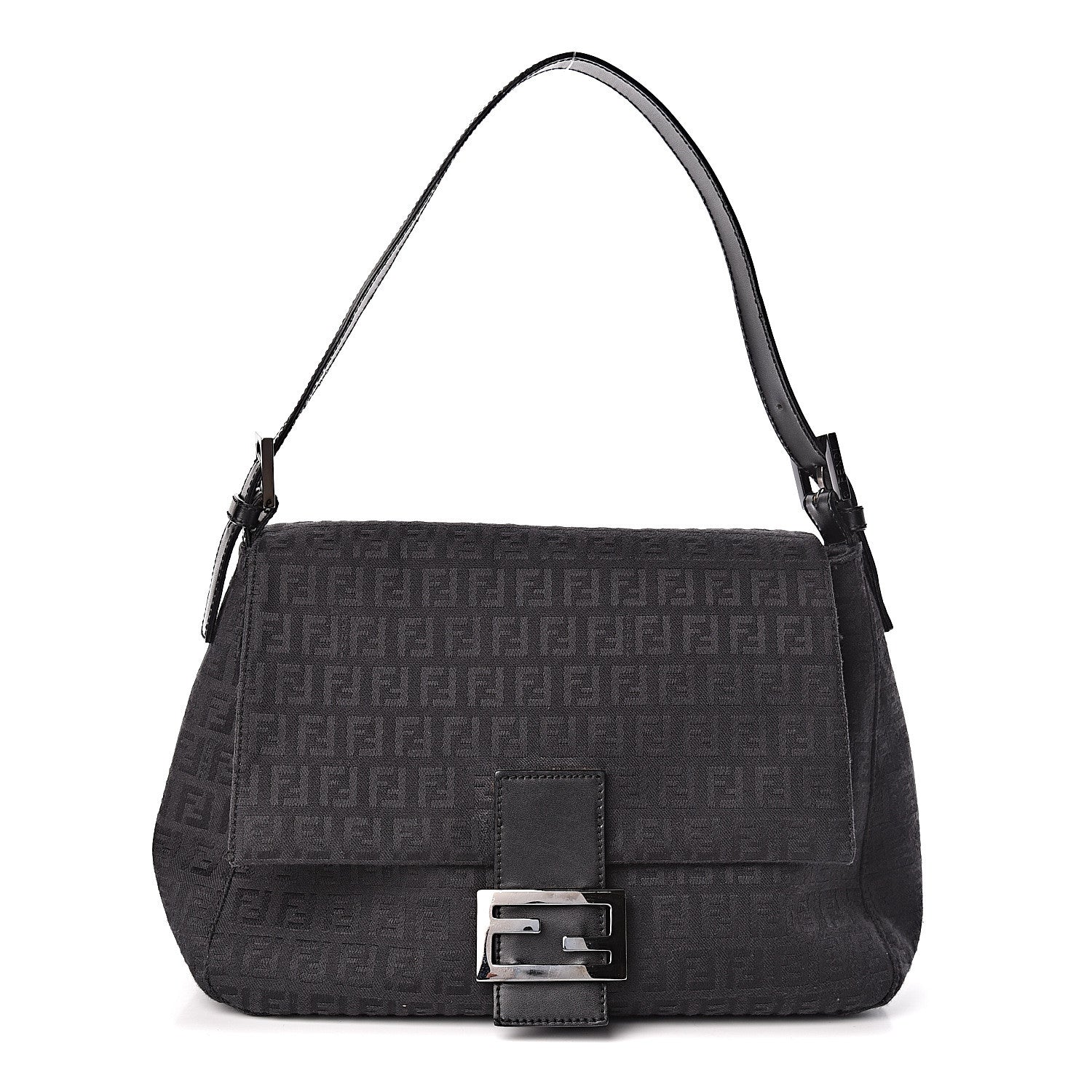 Fendi Zucchino Mama Baguette Black 1 of 9