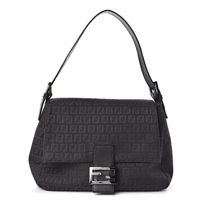 Fendi Zucchino Mama Baguette Black 1 of 9