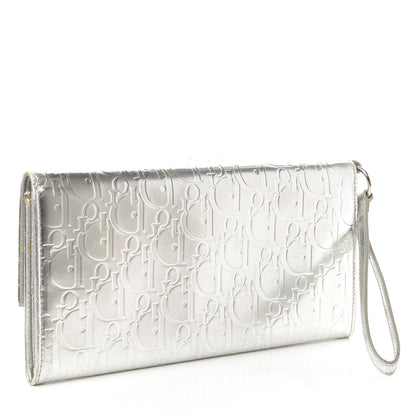 Christian Dior Metallic Patent Ultimate Wristlet Argent 3 of 11