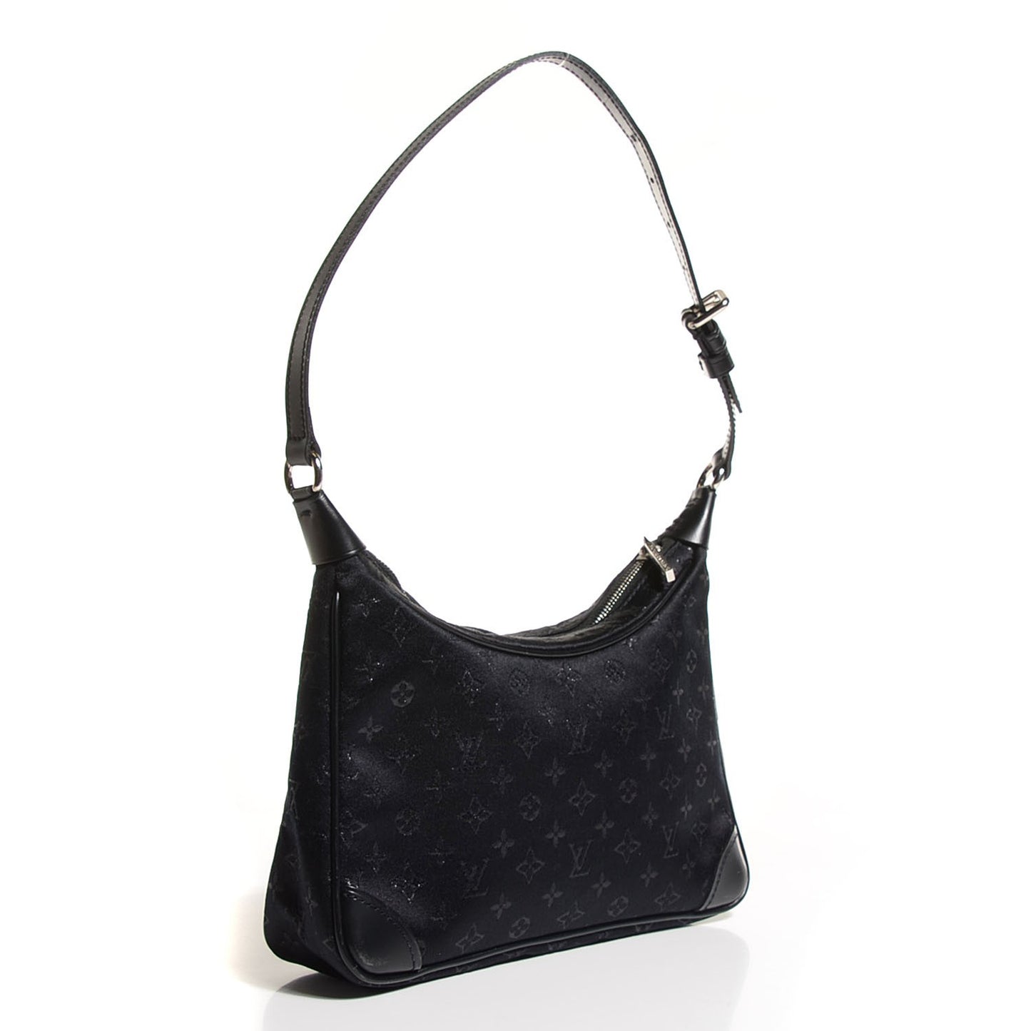 Satin Monogram Little Boulogne Black