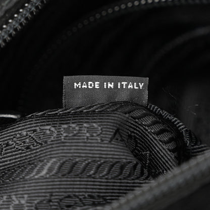 Prada Tessuto Nylon Saffiano Small Vela Messenger Black 8 of 14