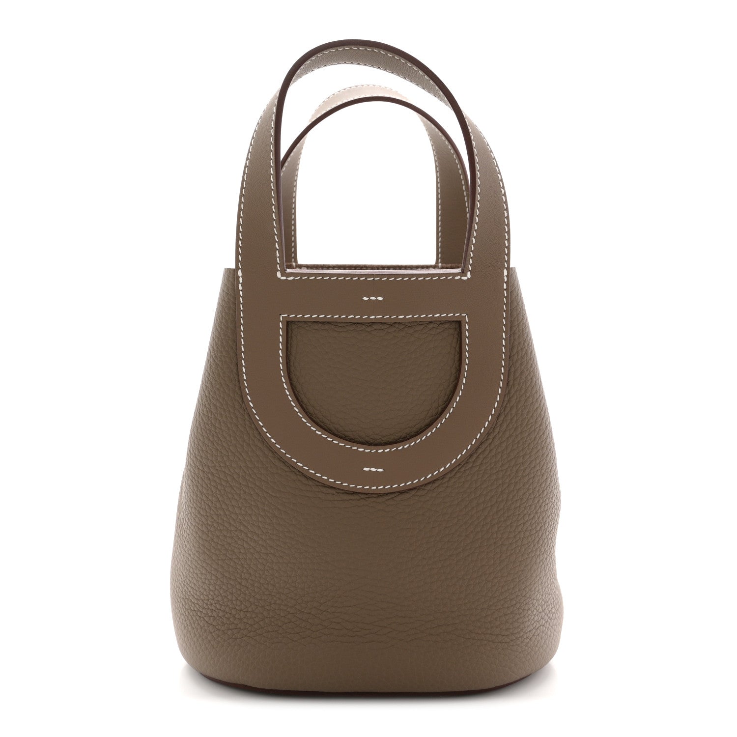 Hermes Taurillon Clemence Swift In-The-Loop 18 Bag Etoupe 1 of 23