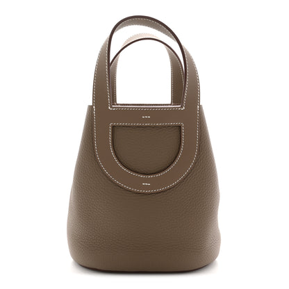 Hermes Taurillon Clemence Swift In-The-Loop 18 Bag Etoupe 1 of 23