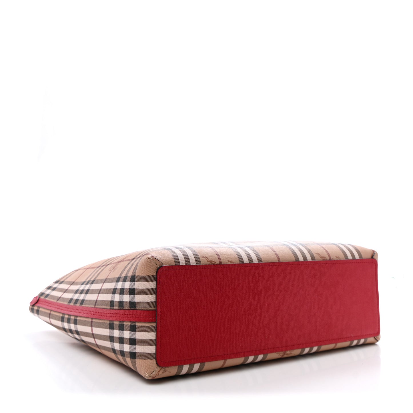 Haymarket Check Medium Reversible Tote Poppy Red