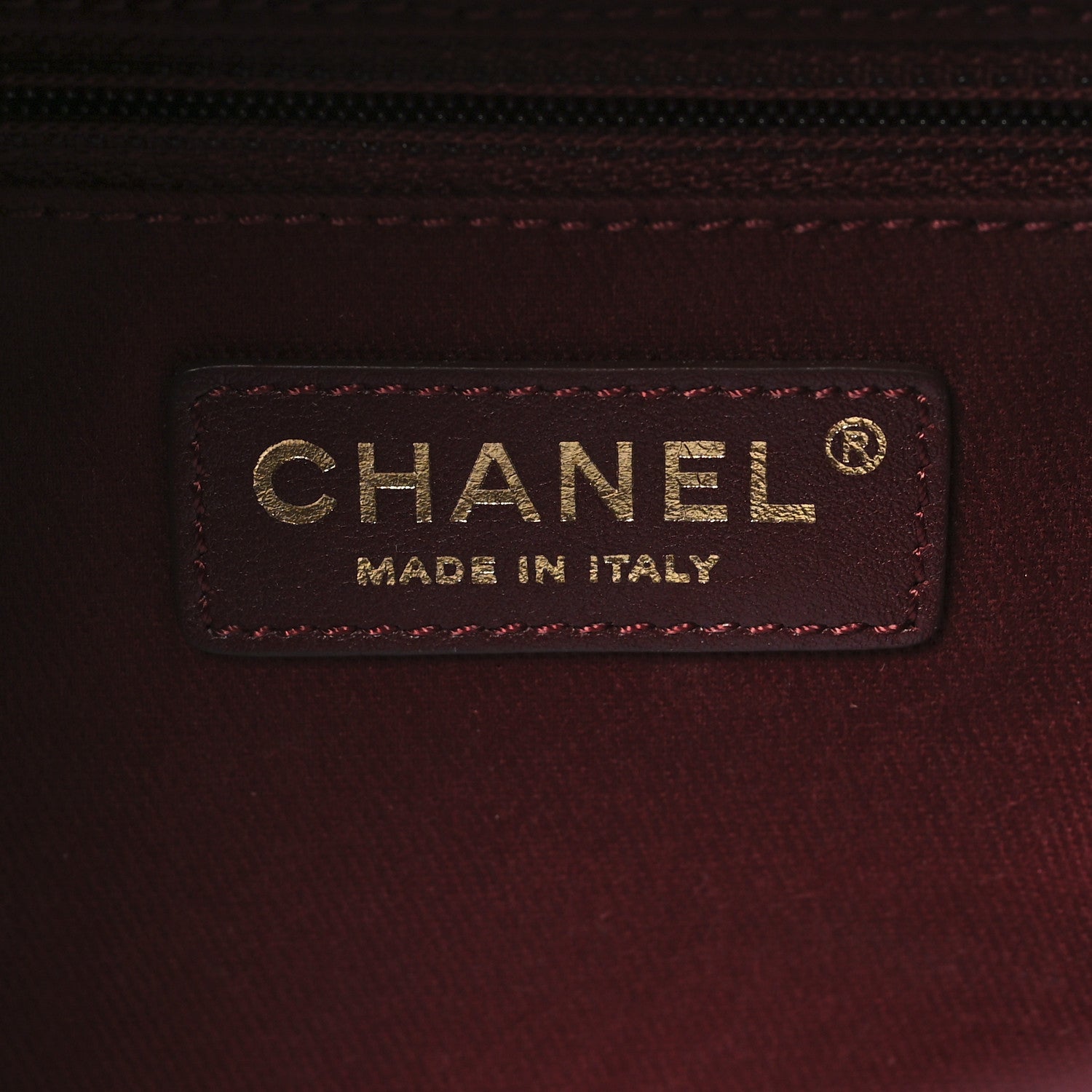 Chanel Shiny Calfskin Goatskin Quilted Small Coco Curve Vanity Burgundy 6 of 11